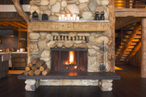 hearth accessories by the fireplace